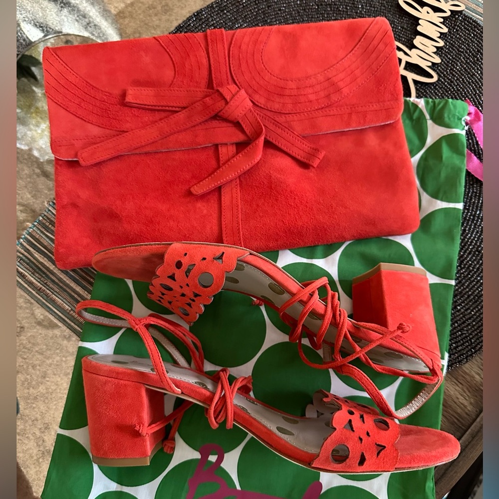 BODEN Jocelyn Mid Heels & Octavia Clutch - Size 39/US 8 - Picture 4 of 15